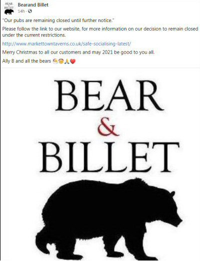 The Bear & Billet News Page 1